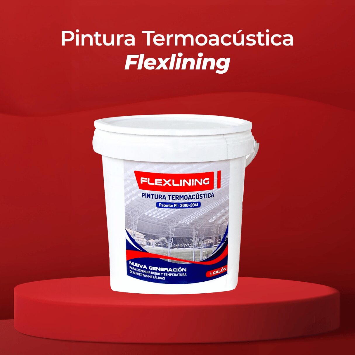 Pintura Termoacústica Flexlining para Techos y Cubiertas Mantiene las propiedades térmicas a lo largo de su vida útil